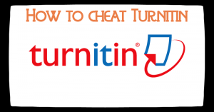 How to cheat Turnitin